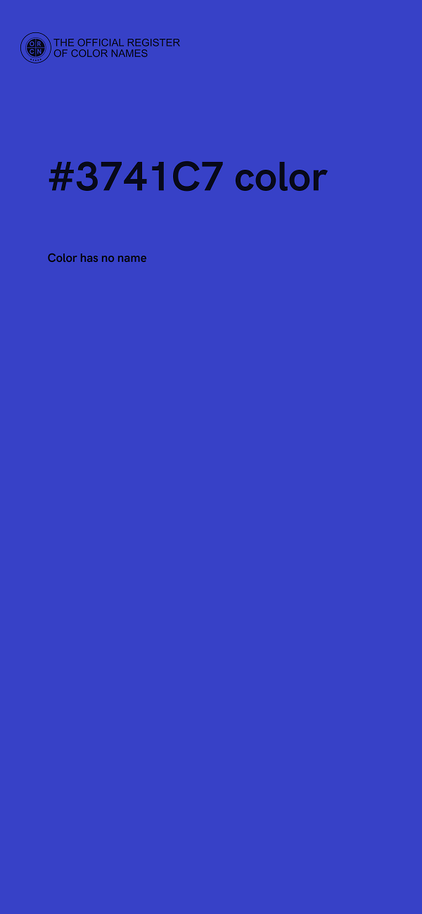 #3741C7 color image