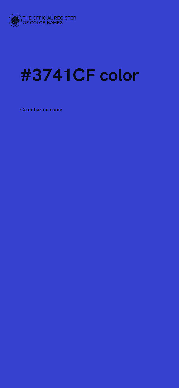 #3741CF color image