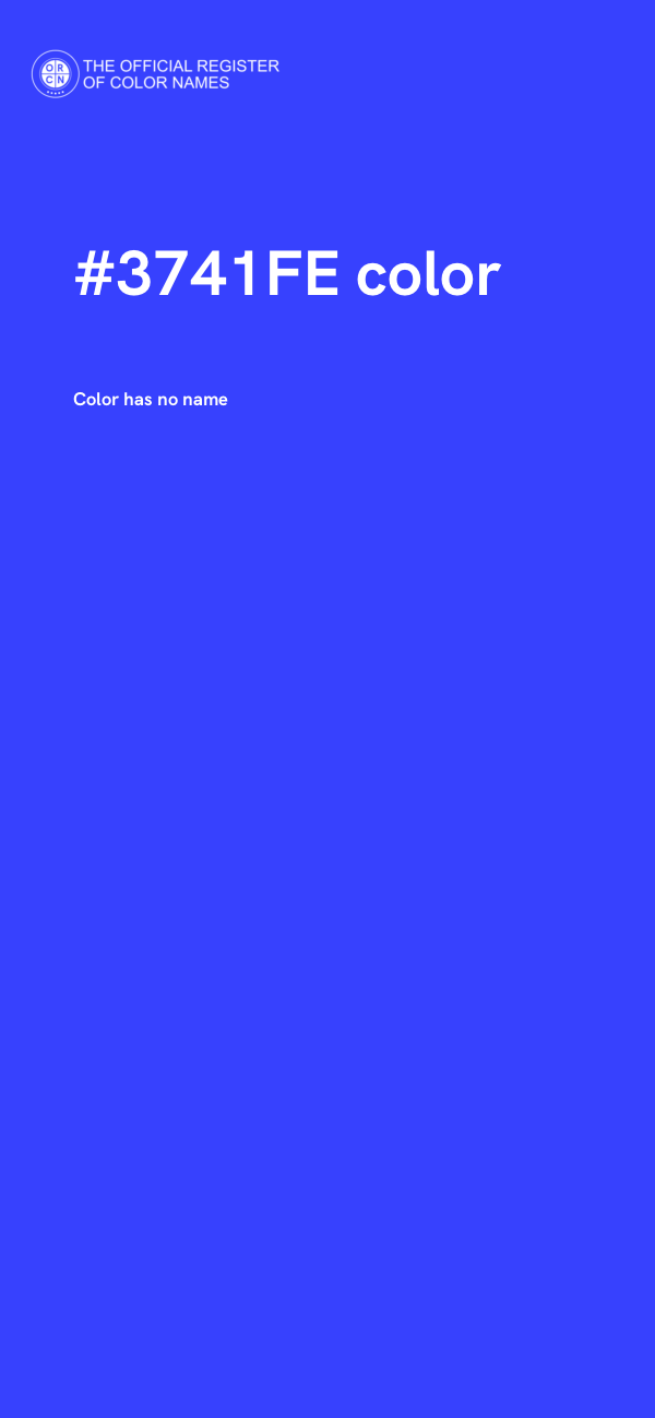 #3741FE color image
