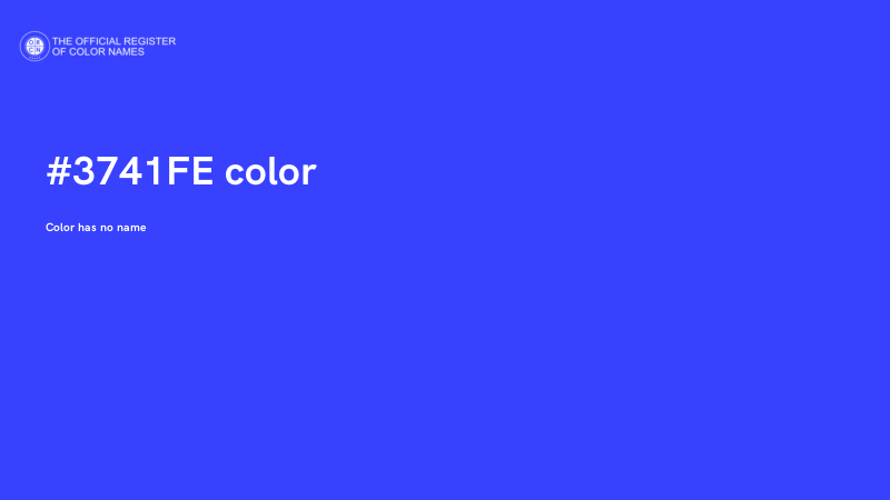 #3741FE color image