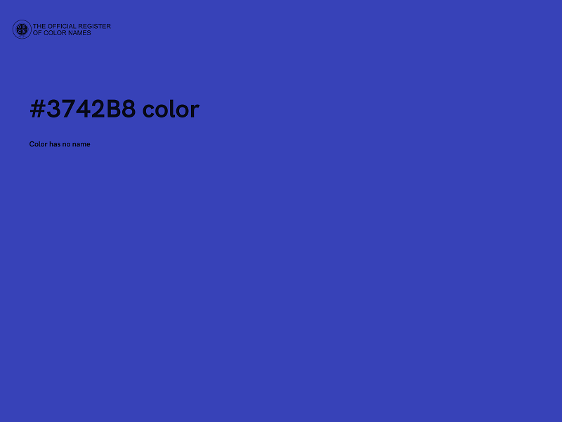 #3742B8 color image