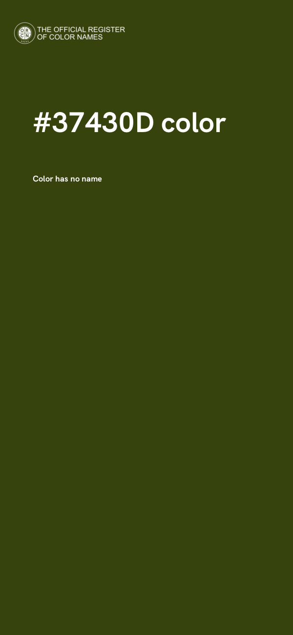 #37430D color image
