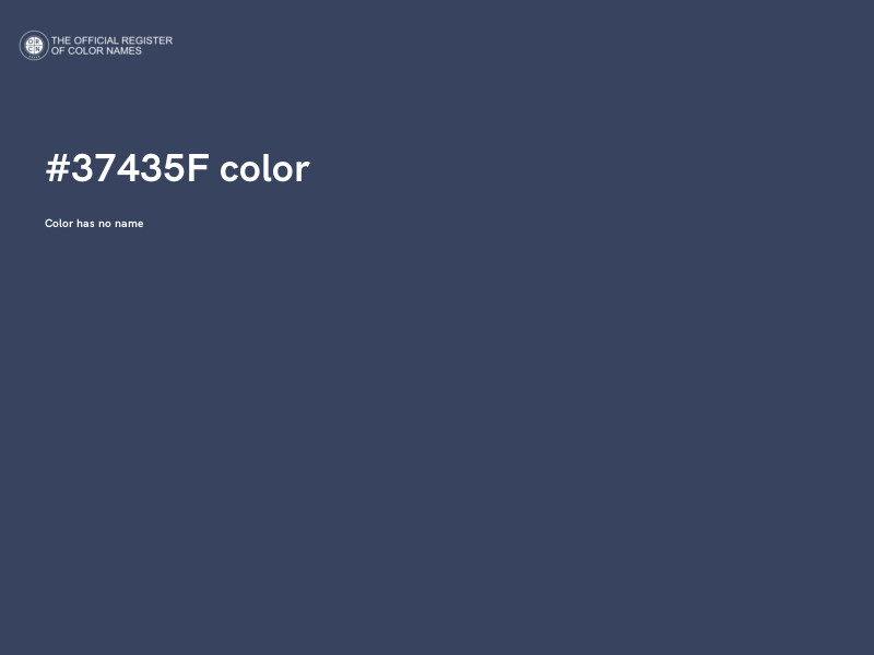 #37435F color image