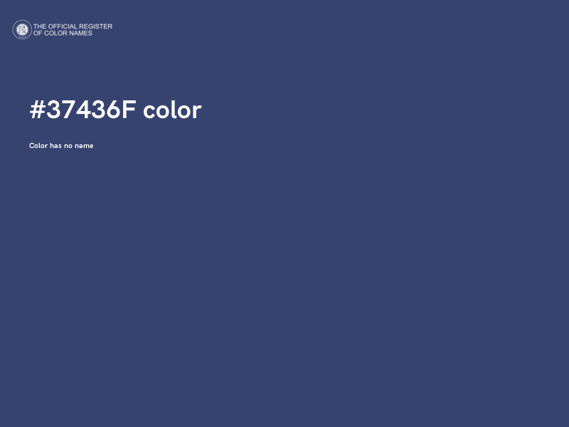 #37436F color image