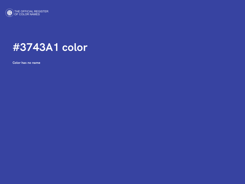 #3743A1 color image
