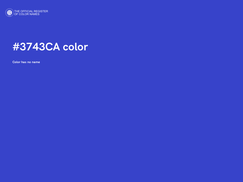 #3743CA color image