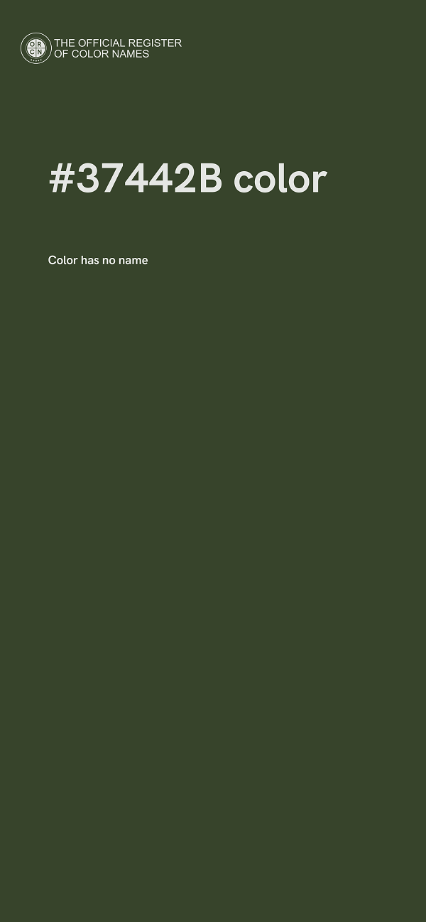 #37442B color image