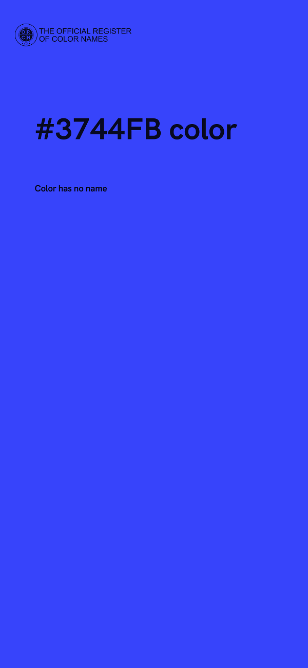 #3744FB color image