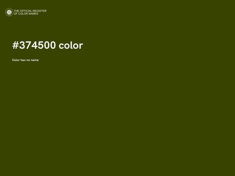 #374500 color image