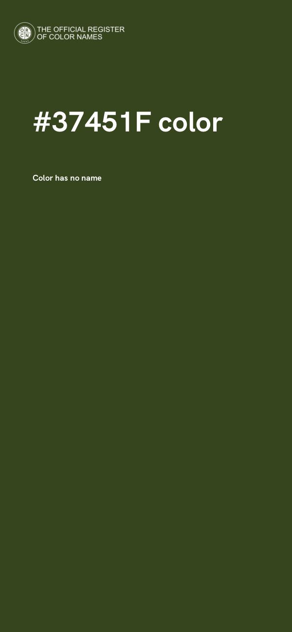 #37451F color image
