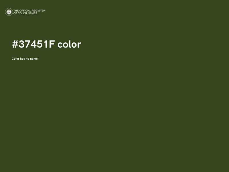 #37451F color image