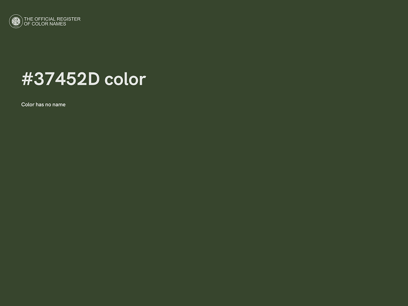 #37452D color image