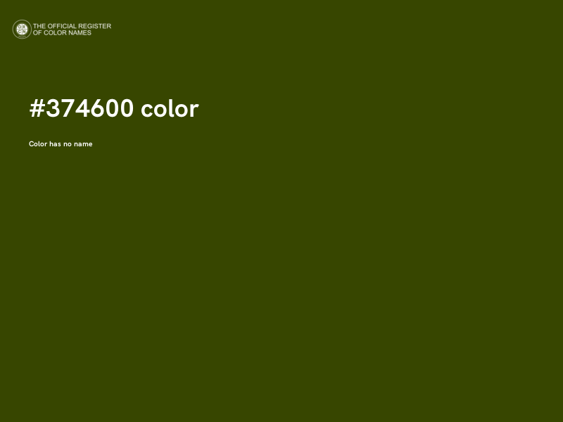 #374600 color image