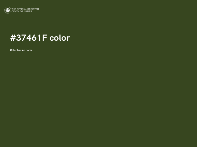 #37461F color image