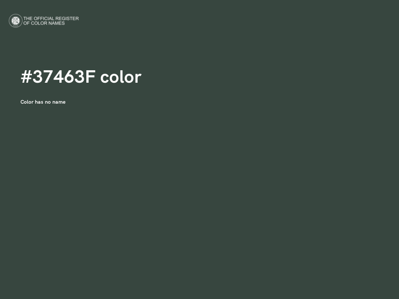 #37463F color image