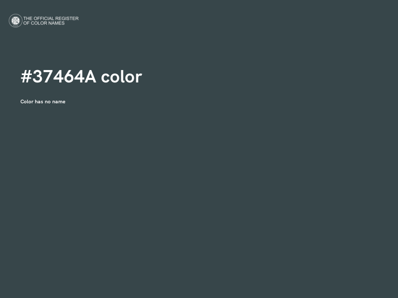 #37464A color image