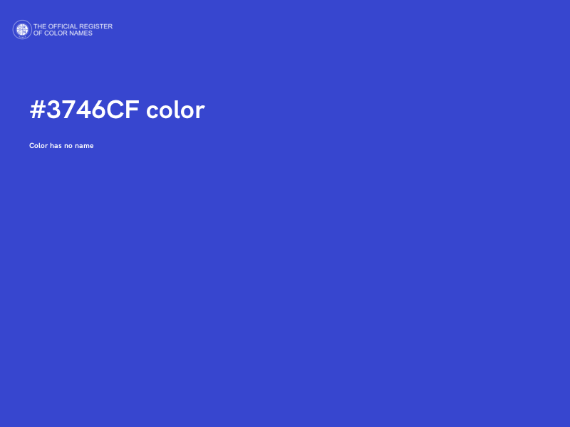 #3746CF color image
