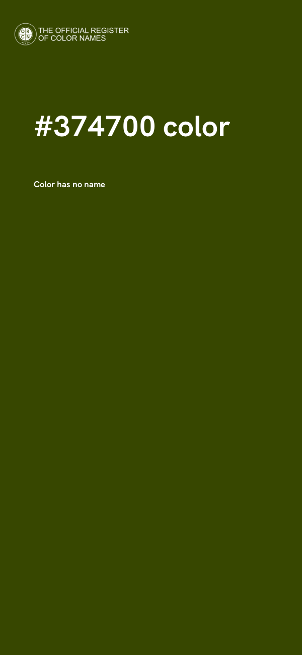 #374700 color image