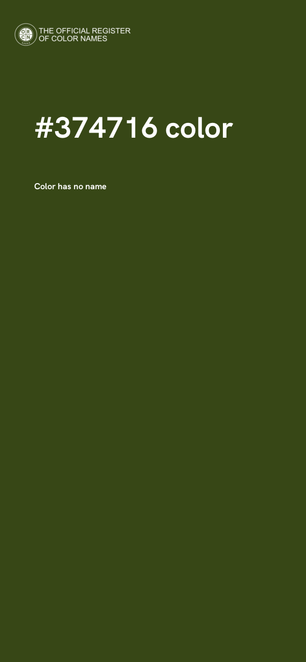 #374716 color image