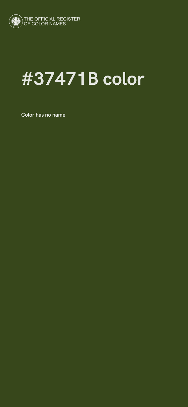 #37471B color image