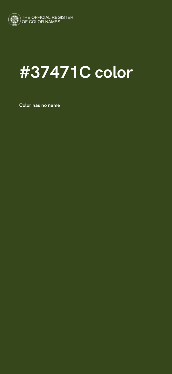 #37471C color image