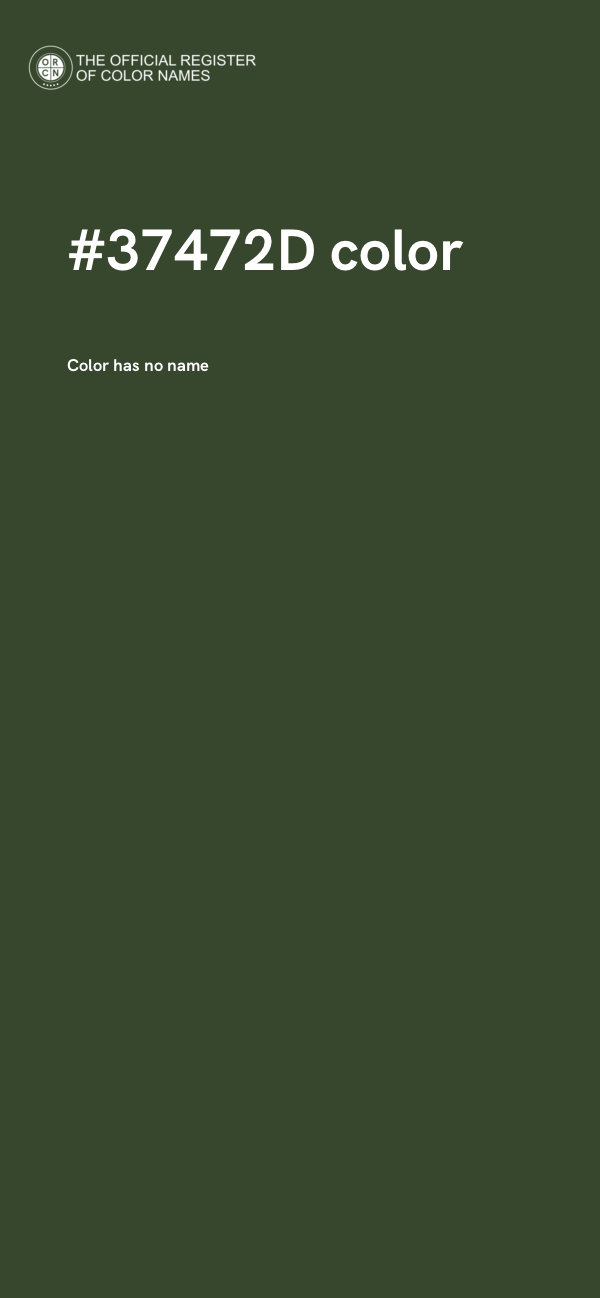 #37472D color image