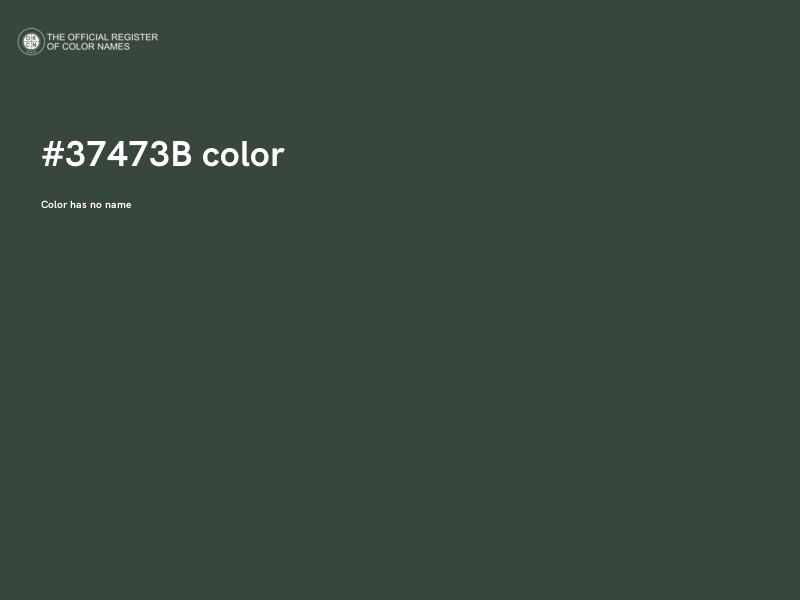 #37473B color image