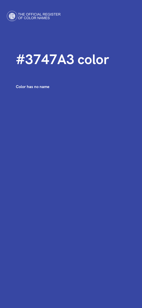 #3747A3 color image