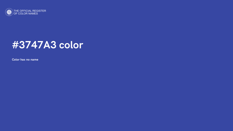 #3747A3 color image