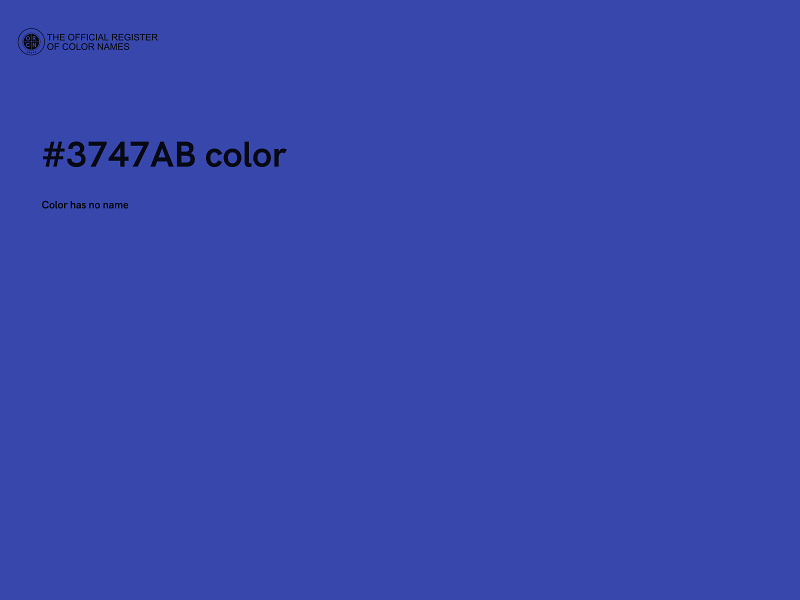 #3747AB color image