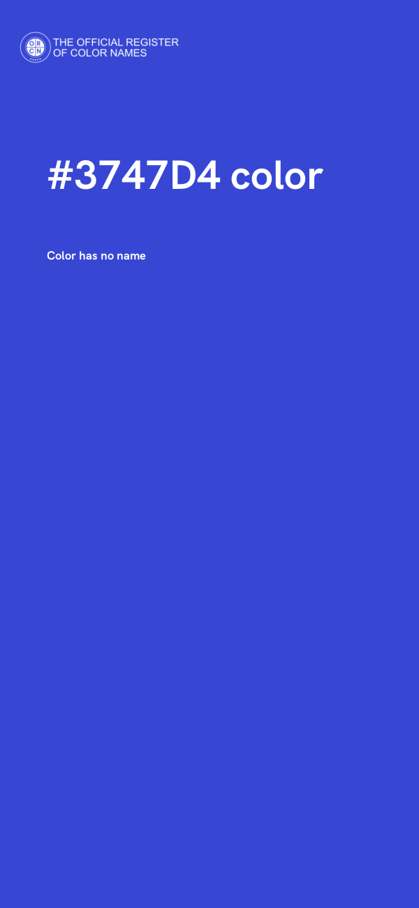 #3747D4 color image