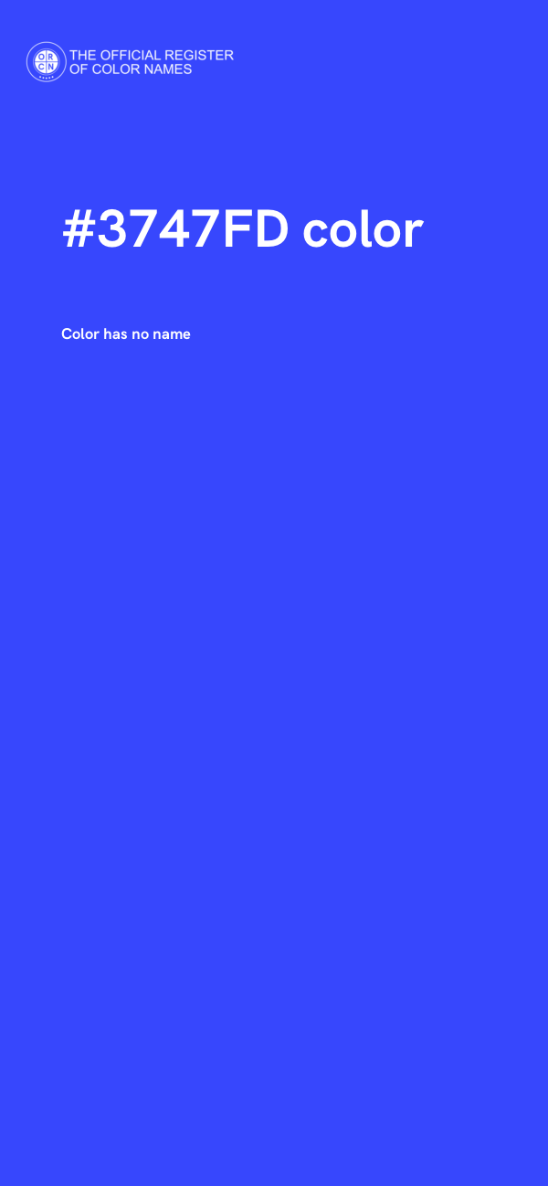 #3747FD color image