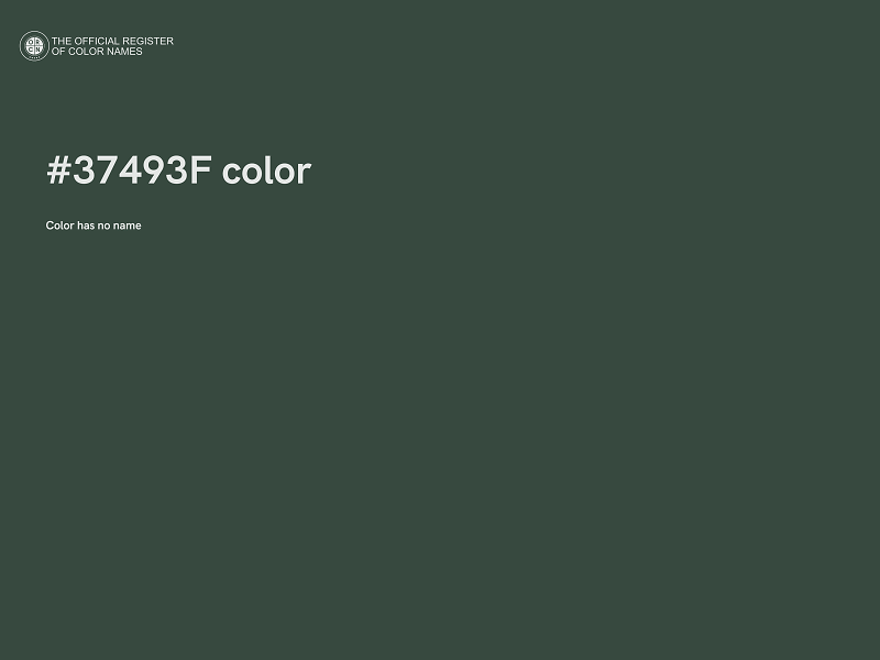 #37493F color image