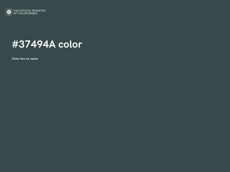 #37494A color image