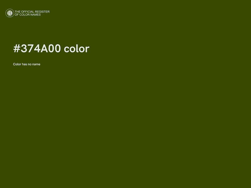 #374A00 color image