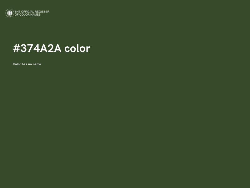 #374A2A color image