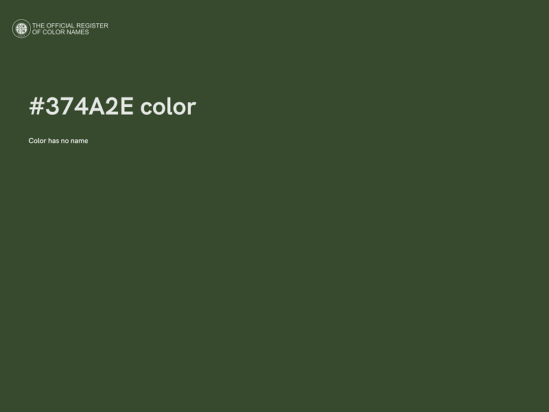 #374A2E color image