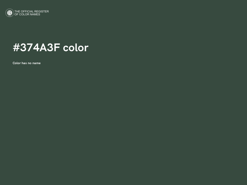 #374A3F color image