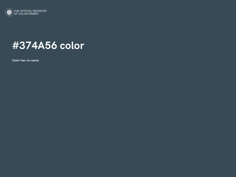 #374A56 color image