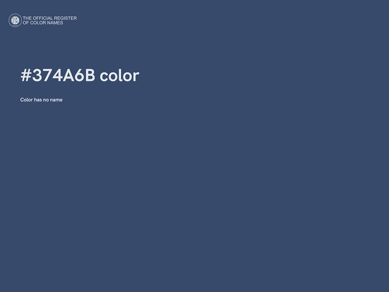 #374A6B color image