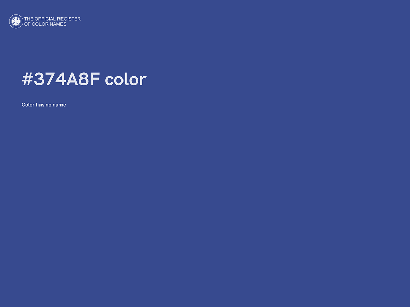 #374A8F color image