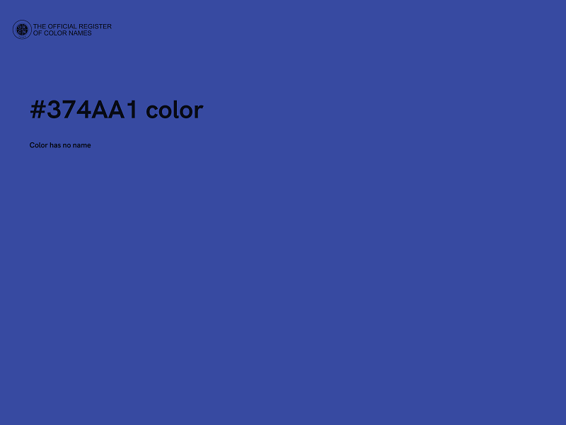 #374AA1 color image