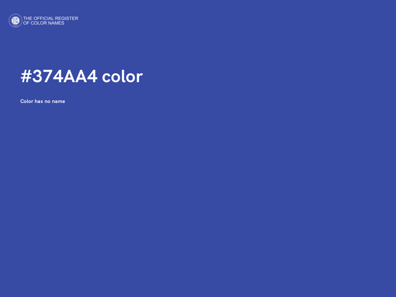 #374AA4 color image