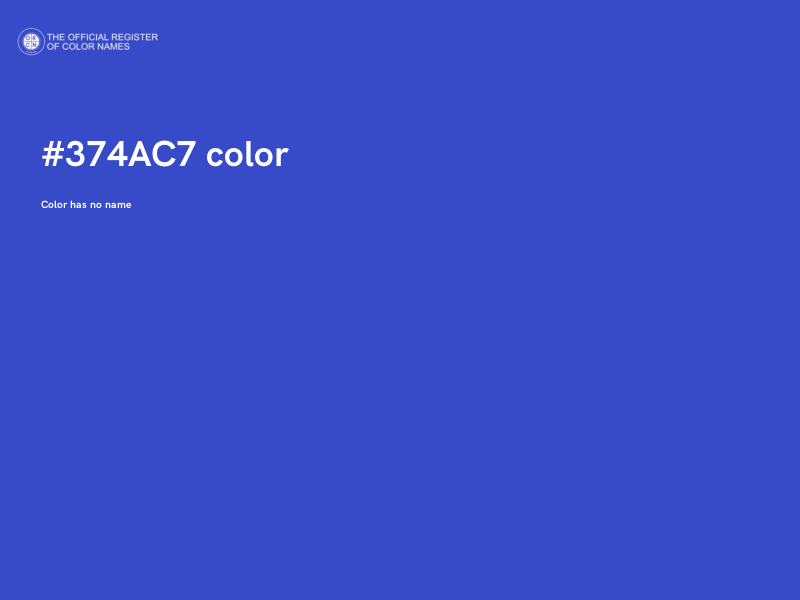 #374AC7 color image