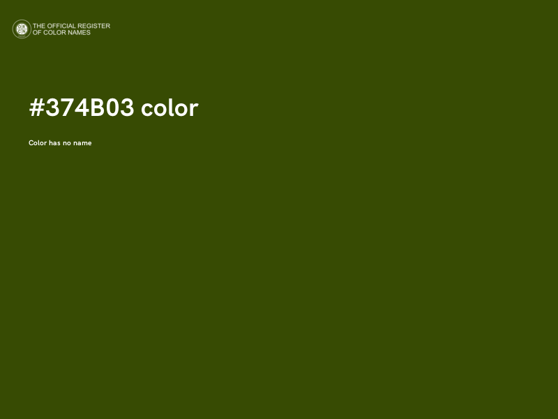 #374B03 color image