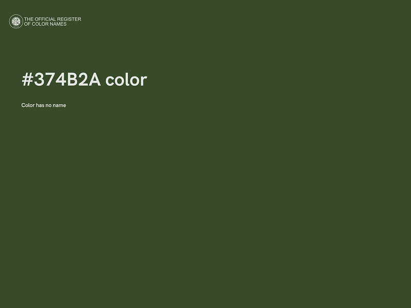 #374B2A color image