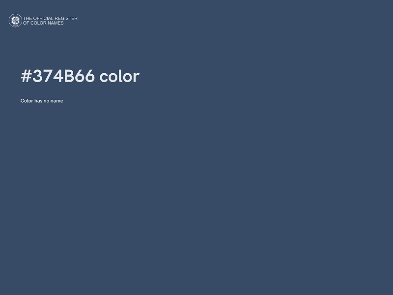 #374B66 color image