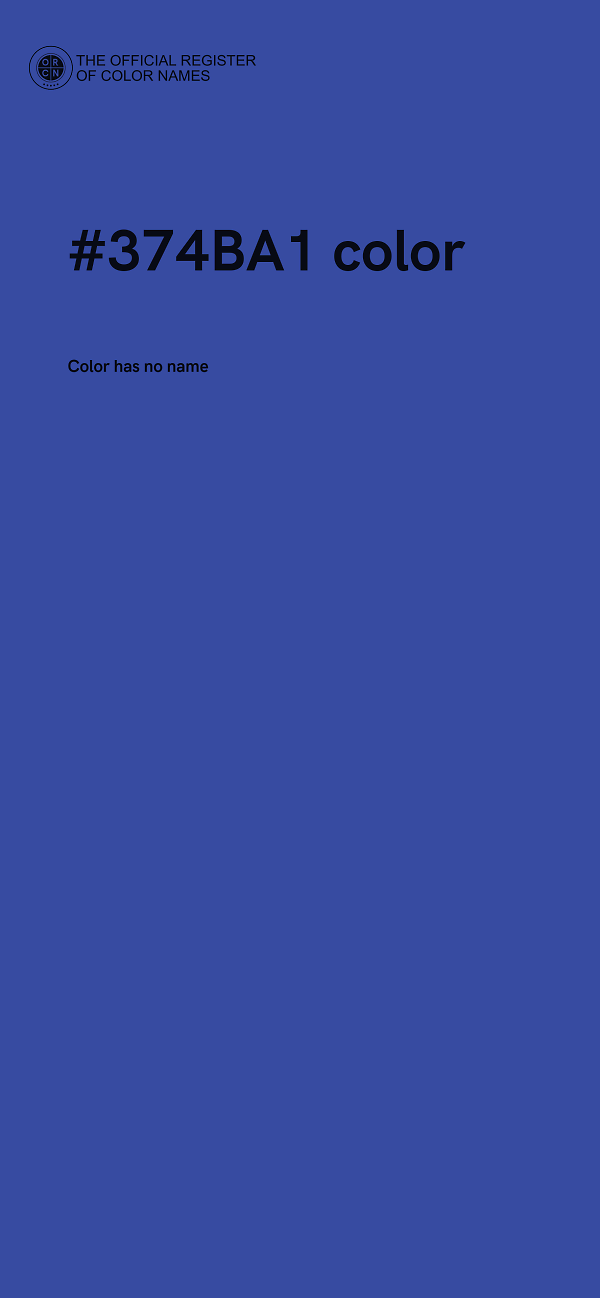 #374BA1 color image