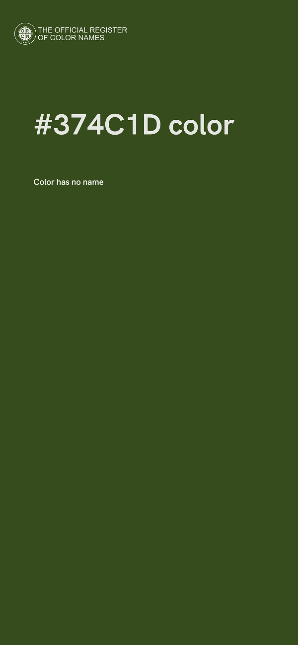 #374C1D color image