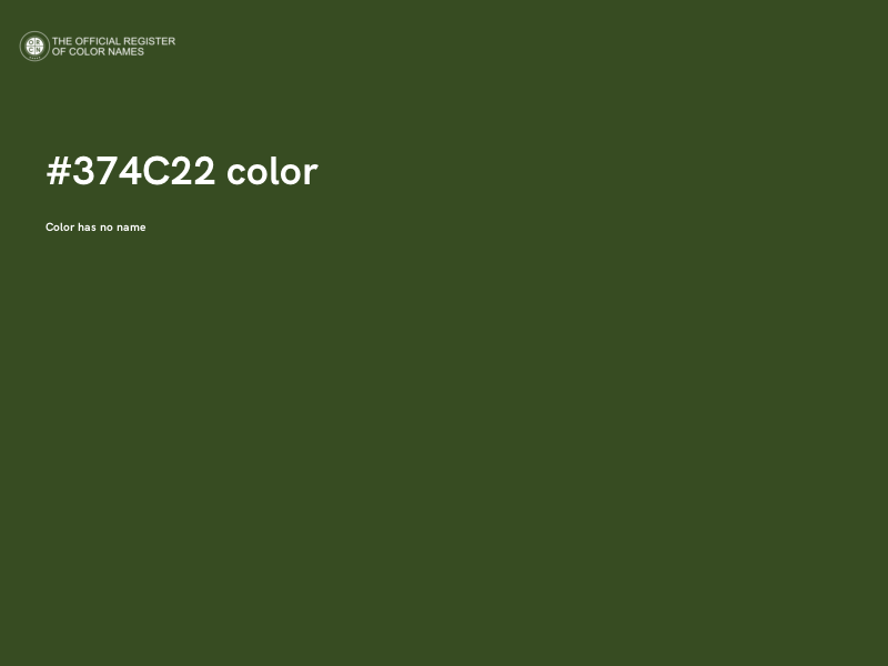 #374C22 color image